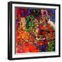 Art Abstract Colorful Rainbow Pattern Background. To See Similar, Please Visit My Portfolio-Irina QQQ-Framed Art Print