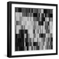 Art Abstract Geometric Textured Background in Black and White Colors, Pattern-Irina QQQ-Framed Art Print