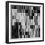 Art Abstract Geometric Textured Background in Black and White Colors, Pattern-Irina QQQ-Framed Art Print