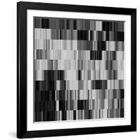 Art Abstract Geometric Textured Background in Black and White Colors, Pattern-Irina QQQ-Framed Art Print