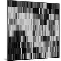 Art Abstract Geometric Textured Background in Black and White Colors, Pattern-Irina QQQ-Mounted Art Print