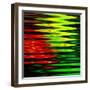 Art Abstract Geometric Textured Bright Green And Red Background-Irina QQQ-Framed Art Print