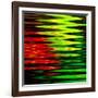 Art Abstract Geometric Textured Bright Green And Red Background-Irina QQQ-Framed Art Print