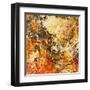 Art Abstract Grunge Graphic Background. To See Similar, Please Visit My Portfolio-Irina QQQ-Framed Art Print