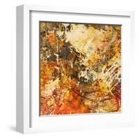 Art Abstract Grunge Graphic Background. To See Similar, Please Visit My Portfolio-Irina QQQ-Framed Art Print