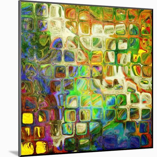 Art Abstract Rainbow Pattern Background. To See Similar, Please Visit My Portfolio-Irina QQQ-Mounted Art Print