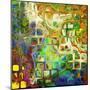 Art Abstract Rainbow Pattern Background. To See Similar, Please Visit My Portfolio-Irina QQQ-Mounted Art Print