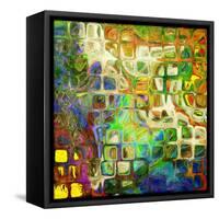 Art Abstract Rainbow Pattern Background. To See Similar, Please Visit My Portfolio-Irina QQQ-Framed Stretched Canvas