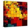 Art Abstract Vibrant Rainbow Geometric Pattern Background-Irina QQQ-Stretched Canvas