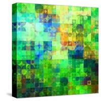 Art Abstract Vibrant Tiles Geometric Pattern For Background-Irina QQQ-Stretched Canvas