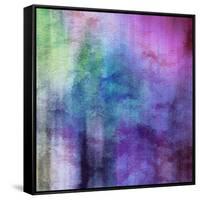 Art Abstract Watercolor Background On Paper Texture In Light Violet And Pink Colors-Irina QQQ-Framed Stretched Canvas