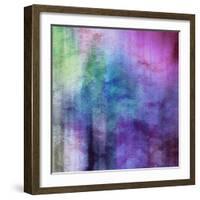 Art Abstract Watercolor Background On Paper Texture In Light Violet And Pink Colors-Irina QQQ-Framed Premium Giclee Print