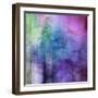 Art Abstract Watercolor Background On Paper Texture In Light Violet And Pink Colors-Irina QQQ-Framed Premium Giclee Print