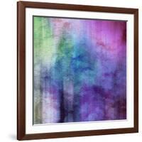 Art Abstract Watercolor Background On Paper Texture In Light Violet And Pink Colors-Irina QQQ-Framed Premium Giclee Print