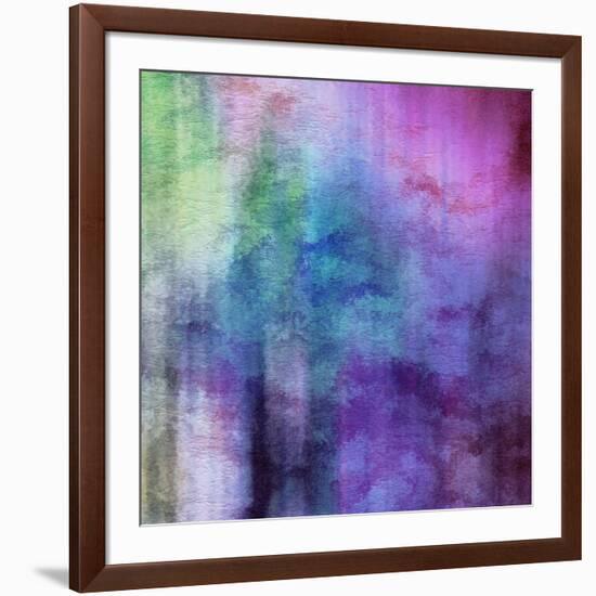 Art Abstract Watercolor Background On Paper Texture In Light Violet And Pink Colors-Irina QQQ-Framed Premium Giclee Print