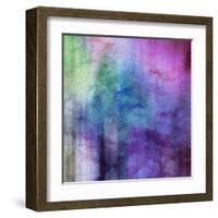 Art Abstract Watercolor Background On Paper Texture In Light Violet And Pink Colors-Irina QQQ-Framed Art Print