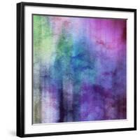 Art Abstract Watercolor Background On Paper Texture In Light Violet And Pink Colors-Irina QQQ-Framed Giclee Print