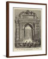 Art and Archaeology in Rome, the Ponte Sisto Fountain, Now Being Demolished-Henry William Brewer-Framed Giclee Print