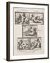 Art and Commerce; Justice; Prudence; Temperance; and Fortitude-Sir James Thornhill-Framed Giclee Print