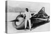 Art Arfons with 'Green Monster' Land Speed Record Car, C1966-null-Stretched Canvas