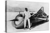 Art Arfons with 'Green Monster' Land Speed Record Car, C1966-null-Stretched Canvas