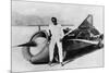 Art Arfons with 'Green Monster' Land Speed Record Car, C1966-null-Mounted Photographic Print