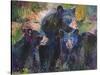 Art Bear Family-Richard Wallich-Stretched Canvas