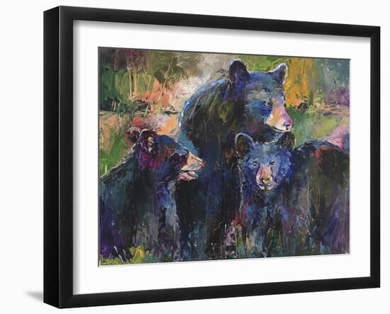 Art Bear Family-Richard Wallich-Framed Giclee Print