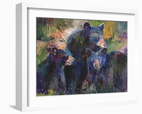 Art Bear Family-Richard Wallich-Framed Giclee Print