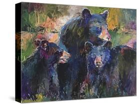 Art Bear Family-Richard Wallich-Stretched Canvas