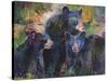 Art Bear Family-Richard Wallich-Stretched Canvas