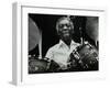 Art Blakey on Stage with the Jazz Messengers at the Forum Theatre, Hatfield, Hertfordshire, 1978-Denis Williams-Framed Premium Photographic Print