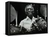 Art Blakey on Stage with the Jazz Messengers at the Forum Theatre, Hatfield, Hertfordshire, 1978-Denis Williams-Framed Stretched Canvas