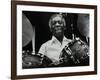 Art Blakey on Stage with the Jazz Messengers at the Forum Theatre, Hatfield, Hertfordshire, 1978-Denis Williams-Framed Photographic Print