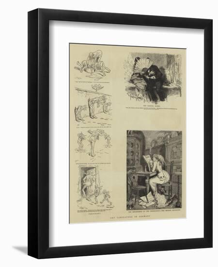 Art Caricature in Germany-null-Framed Premium Giclee Print