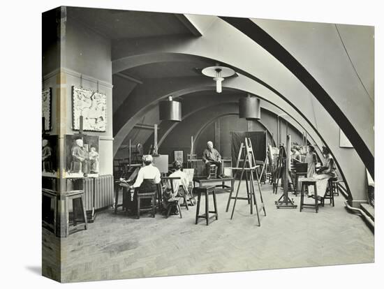 Art Class, Westminster Technical Institute, London, 1910-null-Stretched Canvas