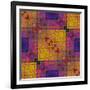 Art Colorful Ornamental Vintage Pattern-Irina QQQ-Framed Art Print