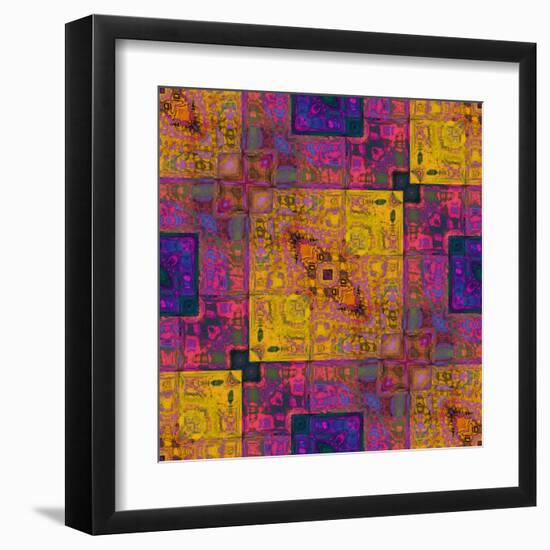 Art Colorful Ornamental Vintage Pattern-Irina QQQ-Framed Art Print