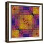 Art Colorful Ornamental Vintage Pattern-Irina QQQ-Framed Art Print