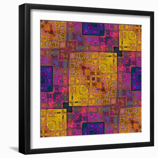 Art Colorful Ornamental Vintage Pattern-Irina QQQ-Framed Art Print