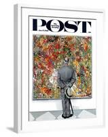 "Art Connoisseur" Saturday Evening Post Cover, January 13,1962-Norman Rockwell-Framed Giclee Print