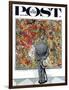 "Art Connoisseur" Saturday Evening Post Cover, January 13,1962-Norman Rockwell-Framed Premium Giclee Print