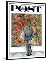 "Art Connoisseur" Saturday Evening Post Cover, January 13,1962-Norman Rockwell-Framed Premium Giclee Print