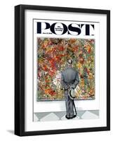 "Art Connoisseur" Saturday Evening Post Cover, January 13,1962-Norman Rockwell-Framed Giclee Print