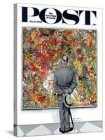 "Art Connoisseur" Saturday Evening Post Cover, January 13,1962-Norman Rockwell-Stretched Canvas