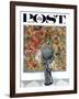 "Art Connoisseur" Saturday Evening Post Cover, January 13,1962-Norman Rockwell-Framed Premium Giclee Print