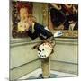 "Art Critic", April 16,1955-Norman Rockwell-Mounted Giclee Print