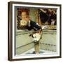 "Art Critic", April 16,1955-Norman Rockwell-Framed Giclee Print