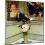 "Art Critic", April 16,1955-Norman Rockwell-Mounted Giclee Print
