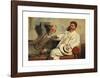 Art Critics, Detail-Michael Ancher-Framed Premium Giclee Print